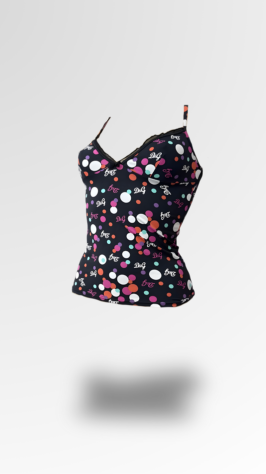 DOLCE & GABBANA POLKA DOT CAMISOLE